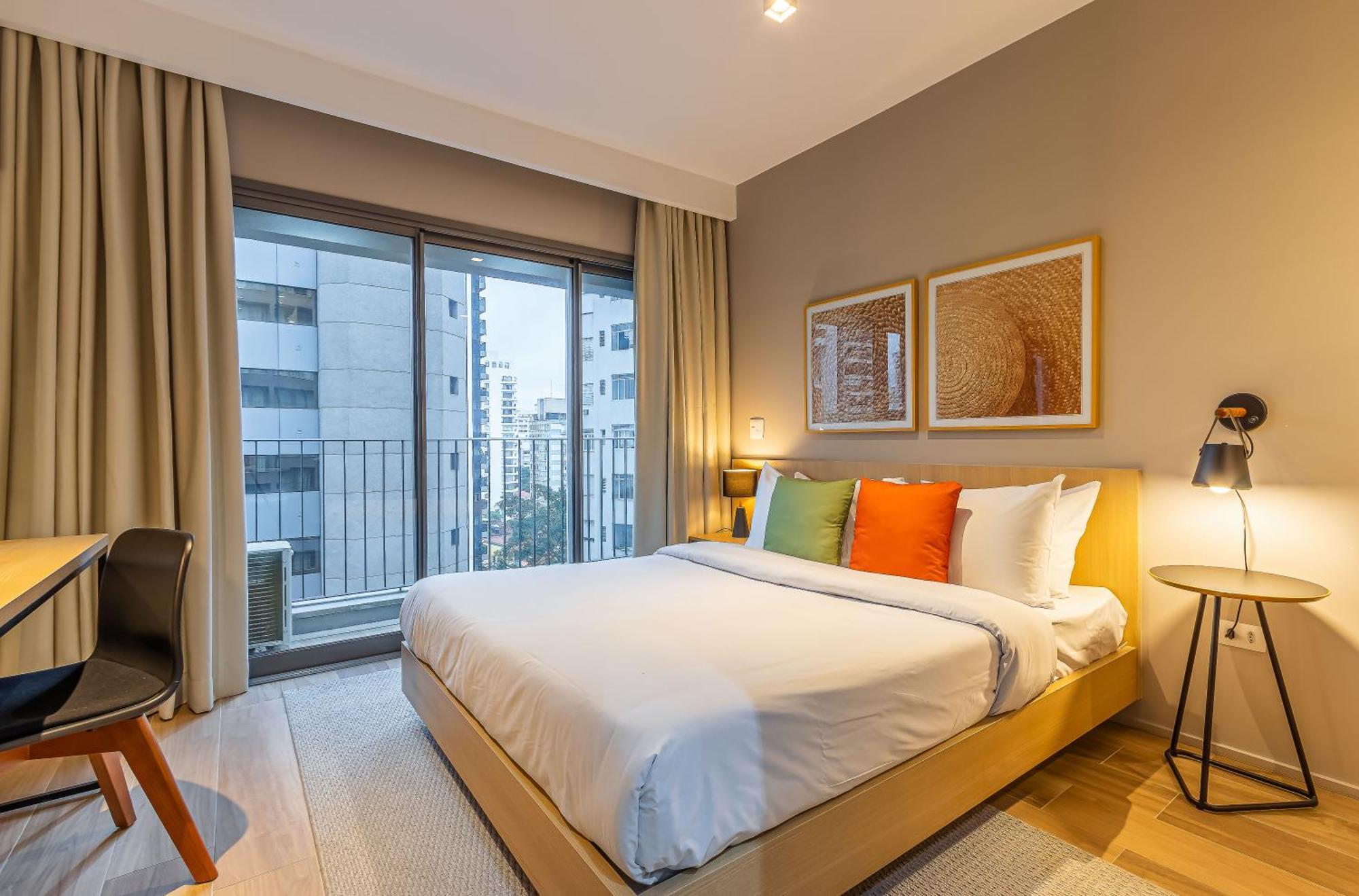 Apartamentos Novos Proximos Ao Masp E A Metros Da Estacao Consolacao E Avenida Paulista - Next Haddock 상파울루 객실 사진