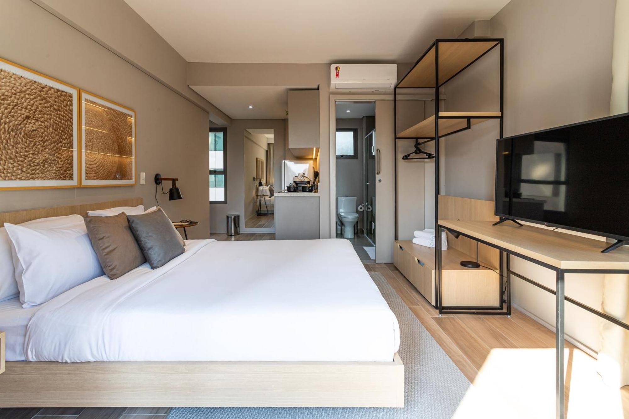 Apartamentos Novos Proximos Ao Masp E A Metros Da Estacao Consolacao E Avenida Paulista - Next Haddock 상파울루 객실 사진