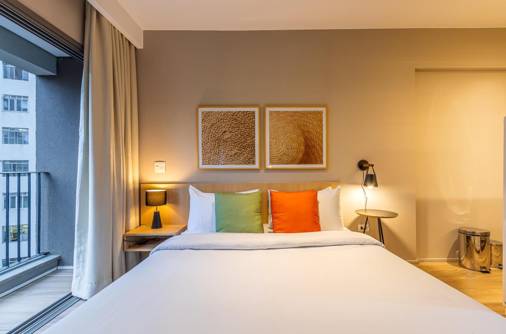 Apartamentos Novos Proximos Ao Masp E A Metros Da Estacao Consolacao E Avenida Paulista - Next Haddock 상파울루 객실 사진