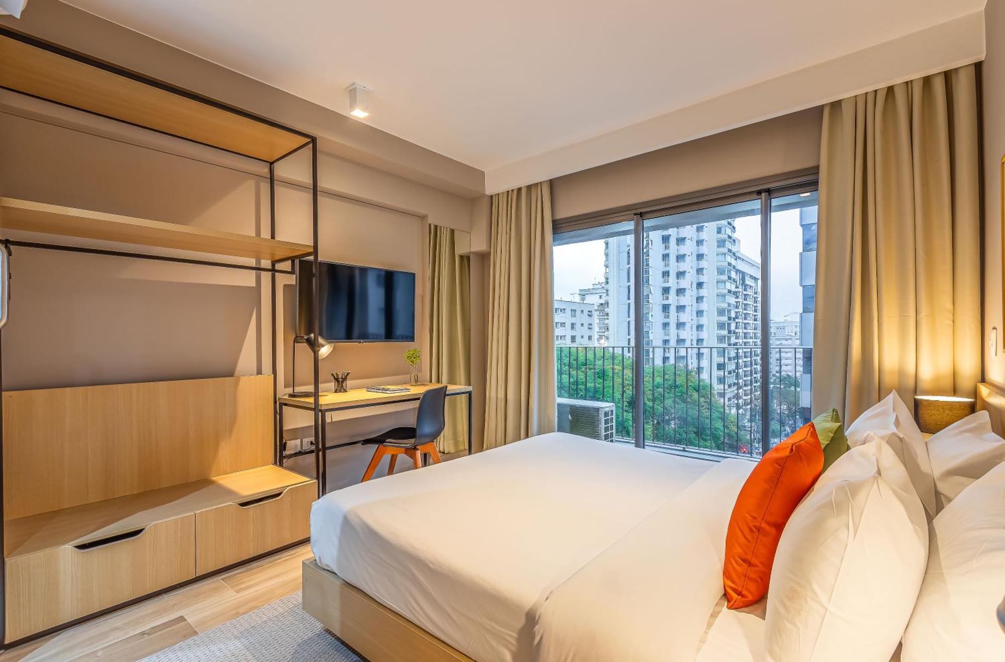 Apartamentos Novos Proximos Ao Masp E A Metros Da Estacao Consolacao E Avenida Paulista - Next Haddock 상파울루 객실 사진
