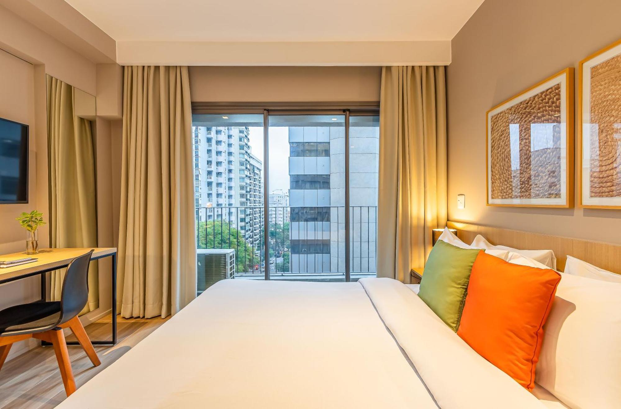 Apartamentos Novos Proximos Ao Masp E A Metros Da Estacao Consolacao E Avenida Paulista - Next Haddock 상파울루 객실 사진